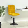 vidaXL Vidaxl Chaises À Dîner Pivotantes 4 Pcs Jaune Moutarde Velours