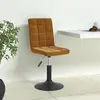 Vidaxl - Chaises pivotantes à manger lot de 6 marron velours Marron