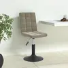 Chaises pivotantes à manger lot de 6 gris clair velours vidaXL