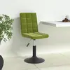 vidaXL Vidaxl Chaises Pivotantes À Manger Lot De 4 Vert Clair Velours