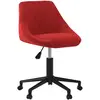 VIDAXL Chaise pivotante de salle à manger Rouge bordeaux Velours