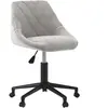 vidaXL Chaise pivotante de salle à manger Gris clair Velours