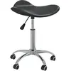 Vidaxl - Chaise pivotante à manger Noir Similicuir Black