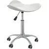vidaXL Chaise de bureau Blanc Similicuir