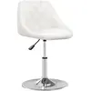 vidaXL Tabouret de bar Blanc Similicuir