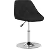 vidaXL Tabouret de bar Noir Similicuir