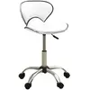 vidaXL Chaise de bureau Blanc Similicuir
