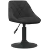 vidaXL Chaise de salle à manger Noir Velours