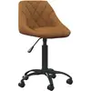 Chaise de bureau Marron Velours vidaXL