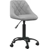vidaXL Chaise de bureau Gris clair Velours