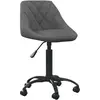 VIDAXL Chaise de bureau Gris foncé Velours