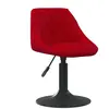 vidaXL Chaise de salle à manger Rouge bordeaux Velours