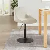 Chaise de salle à manger Crème Velours