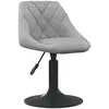 vidaXL Chaise de salle à manger Gris clair Velours
