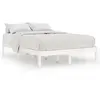 vidaXL Cadre de lit Blanc Bois de pin massif 120x200 cm
