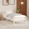 vidaXL Cadre de lit Blanc Bois de pin massif 90x200 cm