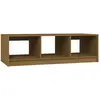 vidaXL Table basse Marron miel 110x50x34 cm Bois de pin massif