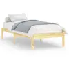 vidaXL Cadre de lit bois massif 90x190 cm simple