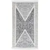 vidaXL Tapis Noir et gris 120x180 cm Coton