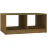 vidaXL Table basse Marron miel 75x50x33,5 cm Bois de pin massif