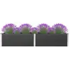 vidaXL Lit surélevé de jardin 200x100x54 cm WPC Gris