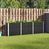vidaXL Lit surélevé de jardin Gris 300x50x91 cm WPC