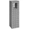 vidaXL Poteau à panier de gabion 40x40x140 cm Fer