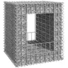 vidaXL Poteau à panier de gabion 50x50x60 cm Fer