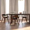 vidaXL Chaises de salle à manger 4 pcs noir bois courbé et similicuir