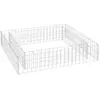 vidaXL Lit surélevé à gabion Acier galvanisé 100x100x20 cm