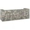 vidaXL Mur en gabion pour poubelles Acier galvanisé 325x100x110 cm