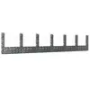 vidaXL Panier de gabion en forme de U avec 7 poteaux Fer 740x20x150 cm