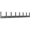 vidaXL Panier de gabion en forme de U avec 8 poteaux Fer 860x20x150 cm