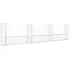 vidaXL Panier de gabion en forme de U avec 4 poteaux Fer 380x20x100 cm