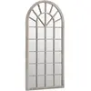 vidaXL Miroir de jardin Sable 90x45 cm Fer pour utilisation extérieure