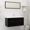 vidaXL Lavabo encastré avec robinet 101x39x18 cm Céramique Blanc