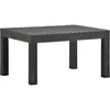 vidaXL Table de jardin Anthracite 58x58x41 cm PP Rotin