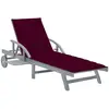 vidaXL Chaise longue de jardin avec coussin Bois d'acacia solide