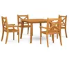 vidaXL Ensemble à manger de jardin 5 pcs Bois d'acacia solide