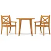 vidaXL Ensemble à manger de jardin 3 pcs Bois d'acacia solide