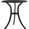 vidaXL Table de jardin Noir 62x62x65 cm Aluminium coulé