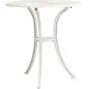vidaXL Table de jardin Blanc 62x62x65 cm Aluminium coulé
