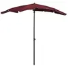 vidaXL Parasol de jardin avec mât 200x130 cm Rouge bordeaux