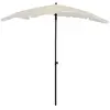 vidaXL Parasol de jardin avec mât 200x130 cm Sable