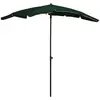 vidaXL Parasol de jardin avec mât 200x130 cm Vert