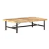 vidaXL Table basse 142x90x42 cm Bois de manguier massif