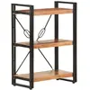 vidaXL Bibliothèque à 3 niveaux 60x30x80 cm Bois d'acacia massif