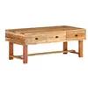 vidaXL Table basse 100x50x40 cm Bois d'acacia massif
