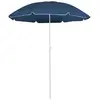 vidaXL Parasol d'extérieur avec mât en acier Bleu 180 cm
