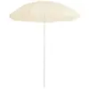 vidaXL Vidaxl Parasol De Jardin Avec Mât En Acier Sable 180 Cm